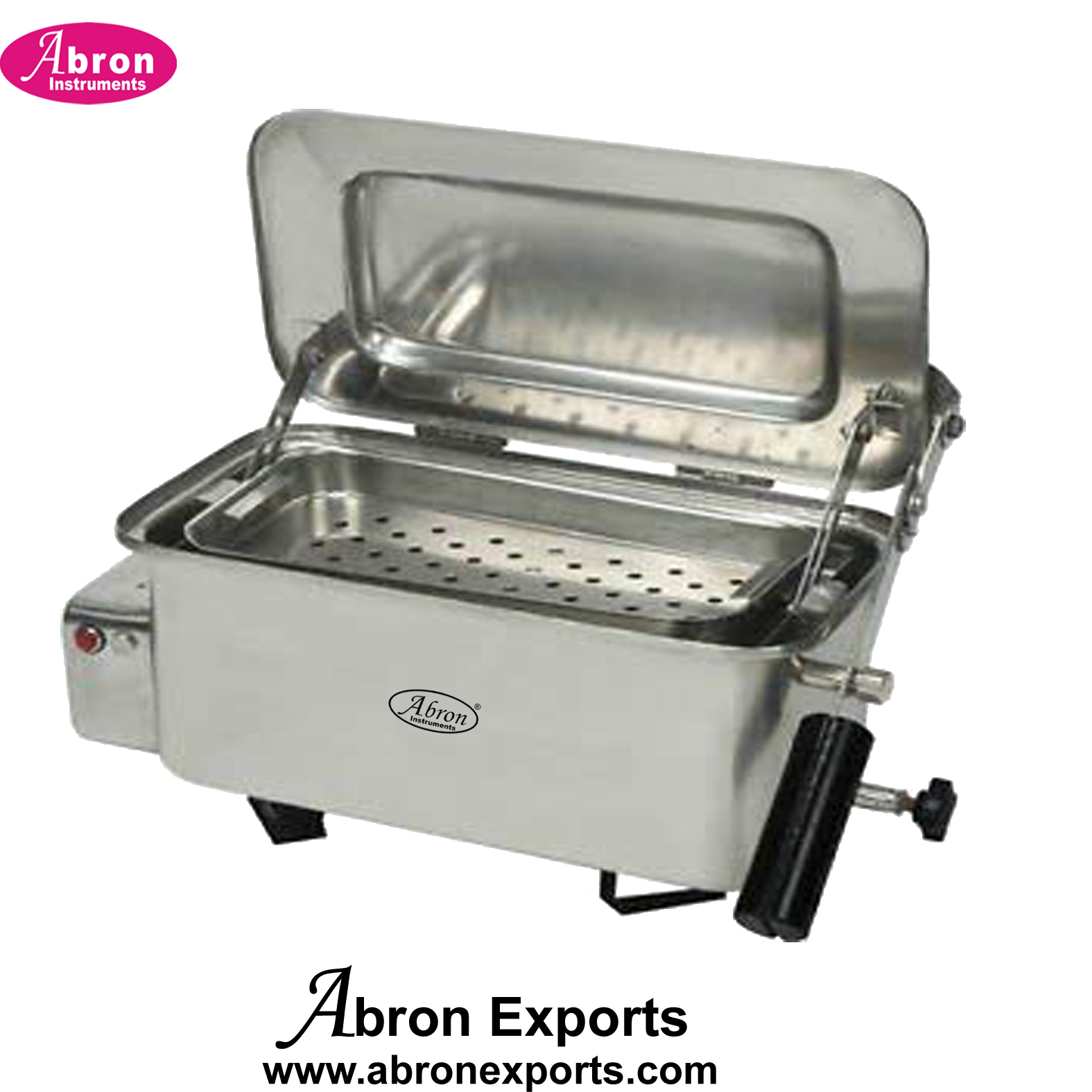Surgical instruments sterilizer electric 12x6inch with automatic lifting tray system with handle Abron ABM-2325-ST12